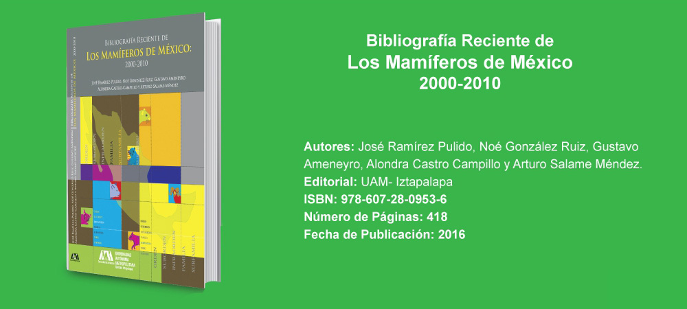 Novedad Editorial: Bibliografa Mamferos